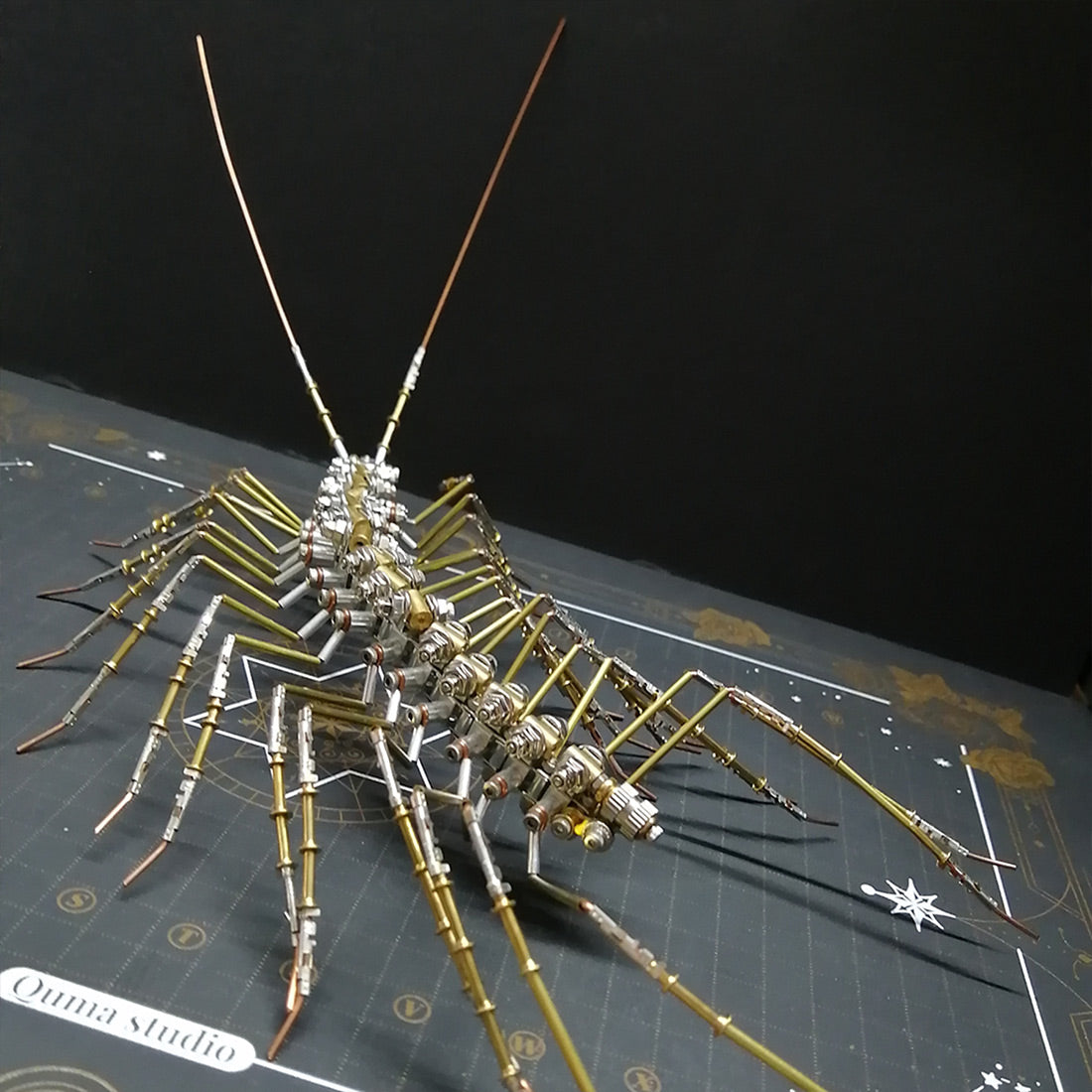 Biochemical Mechanical Scutigera Metal Model Building Kits Insect Art - 3D Metal Puzzle Kit | Karpenter Shop