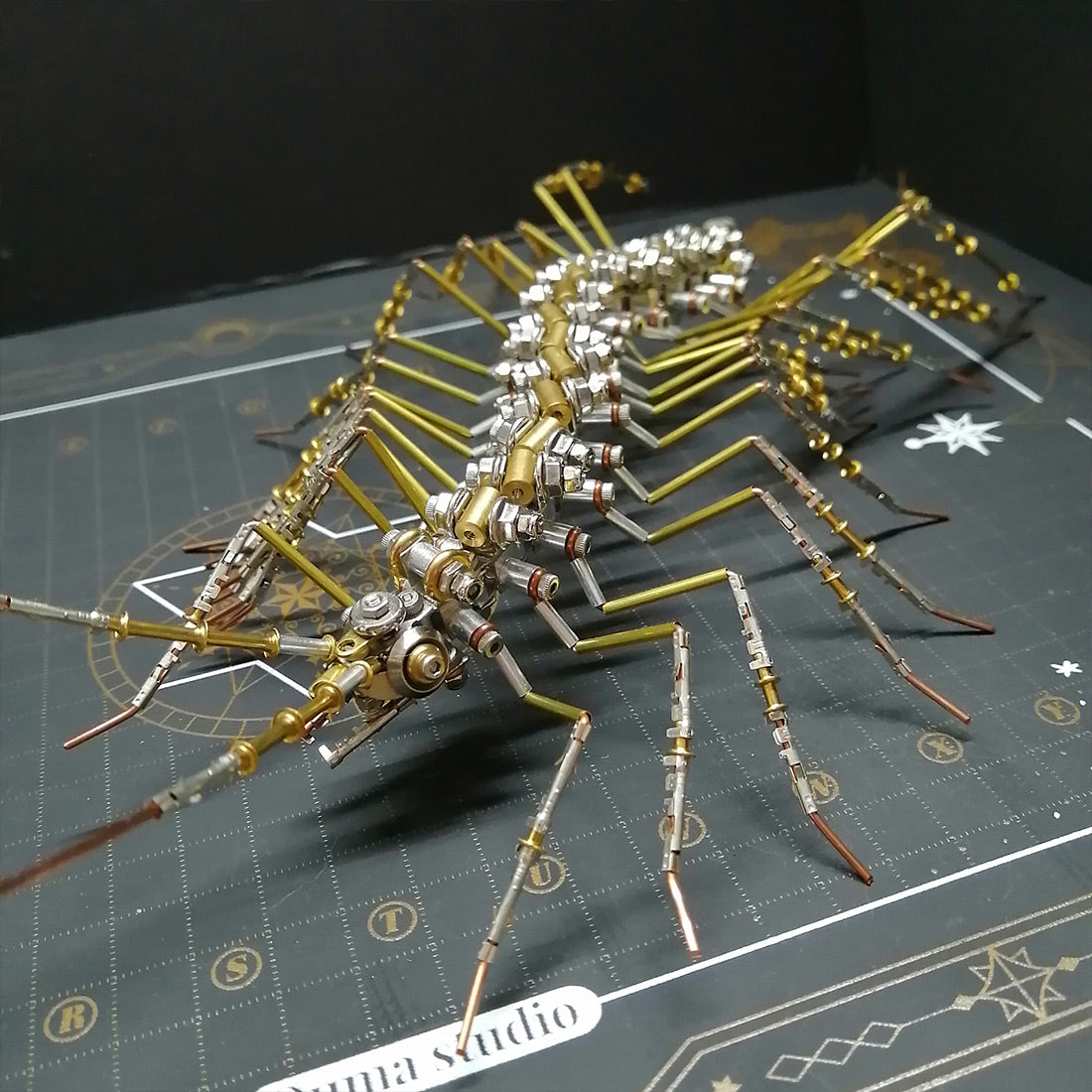 Biochemical Mechanical Scutigera Metal Model Building Kits Insect Art - 3D Metal Puzzle Kit | Karpenter Shop