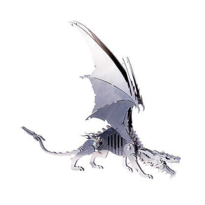 Ice Dragon 3D Metal Puzzle DIY Kit – Palm-Sized Flying Dragon - 3D Metal Puzzle Kit | Karpenter Shop