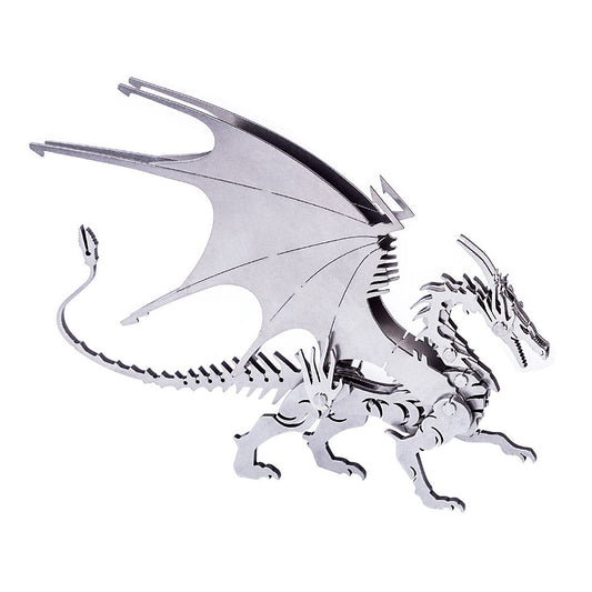 Ice Dragon 3D Metal Puzzle DIY Kit – Palm-Sized Flying Dragon - 3D Metal Puzzle Kit | Karpenter Shop