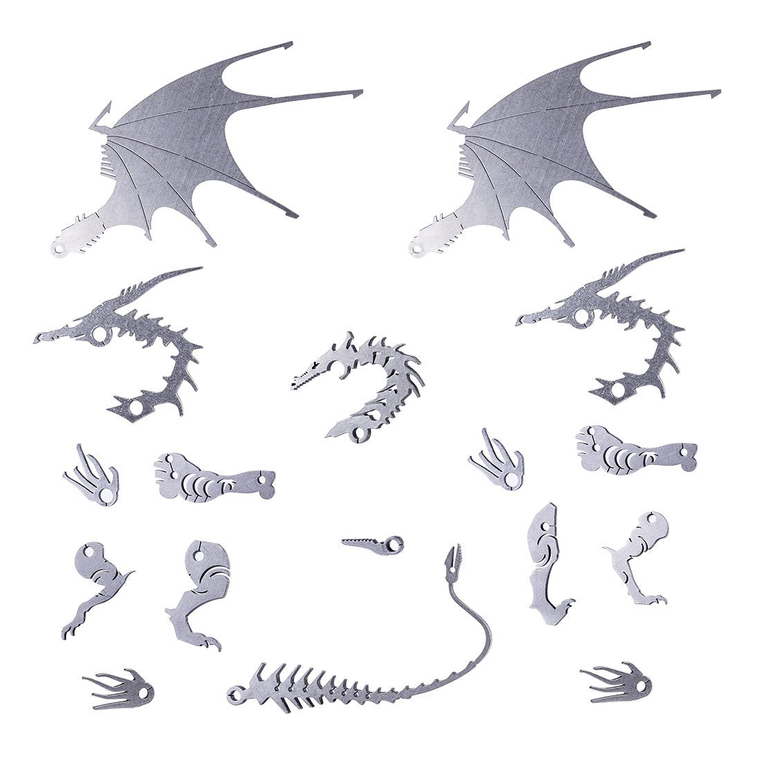 Ice Dragon 3D Metal Puzzle DIY Kit – Palm-Sized Flying Dragon - 3D Metal Puzzle Kit | Karpenter Shop