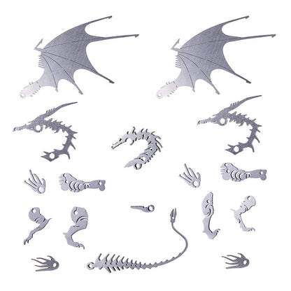 Ice Dragon 3D Metal Puzzle DIY Kit – Palm-Sized Flying Dragon - 3D Metal Puzzle Kit | Karpenter Shop