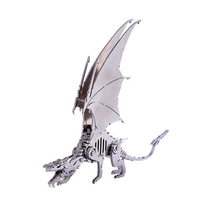 Ice Dragon 3D Metal Puzzle DIY Kit – Palm-Sized Flying Dragon - 3D Metal Puzzle Kit | Karpenter Shop