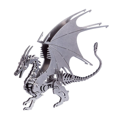 Ice Dragon 3D Metal Puzzle DIY Kit – Palm-Sized Flying Dragon - 3D Metal Puzzle Kit | Karpenter Shop