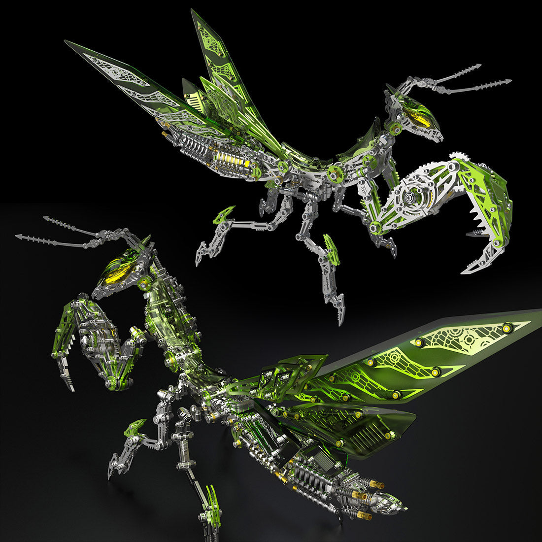 Mechanical Punk Mantis 3D Metal Model Kits DIY 1000+PCS - 3D Metal Puzzle Kit | Karpenter Shop