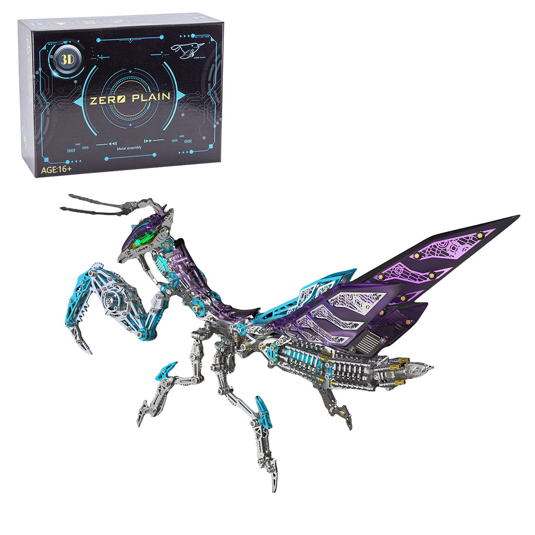 Mechanical Punk Mantis 3D Metal Model Kits DIY 1000+PCS - 3D Metal Puzzle Kit | Karpenter Shop
