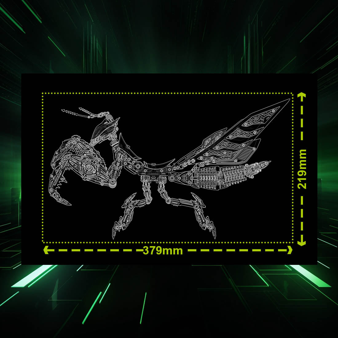 Mechanical Punk Mantis 3D Metal Model Kits DIY 1000+PCS - 3D Metal Puzzle Kit | Karpenter Shop