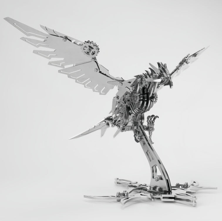 3D Stainless Steel Eagle Metal Puzzle – 279PCS Majestic Bird Model - 3D Metal Puzzle Kit | Karpenter Shop