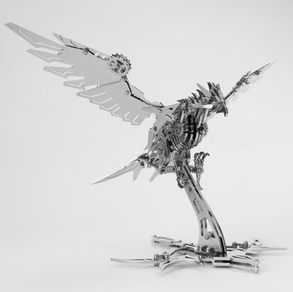 3D Stainless Steel Eagle Metal Puzzle – 279PCS Majestic Bird Model - 3D Metal Puzzle Kit | Karpenter Shop
