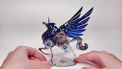 Unicorn 3D Metal Model Puzzle Colorful Kit Mythical Creature