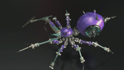 3D Steampunk Mechanical War Spider Metal Model Kit