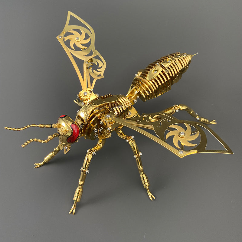 3D Mechanical Wasp Stainless Steel Assembly Kit - 3D Metal Puzzle Kit | Karpenter Shop