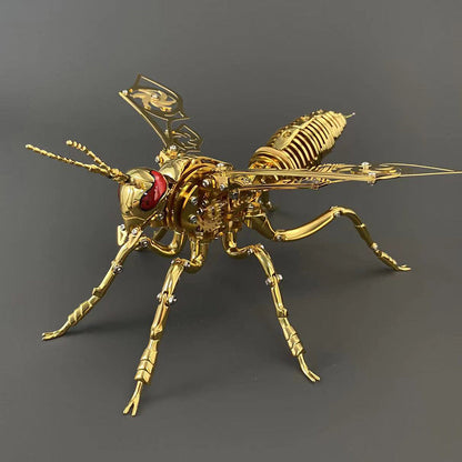 3D Mechanical Wasp Stainless Steel Assembly Kit - 3D Metal Puzzle Kit | Karpenter Shop