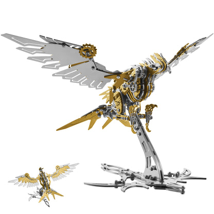 3D Stainless Steel Eagle Metal Puzzle – 279PCS Majestic Bird Model - 3D Metal Puzzle Kit | Karpenter Shop
